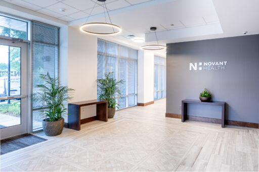 Novant Health Medical corporate campus in Winston Salem NC.